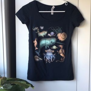 Sea creatures t-shirt